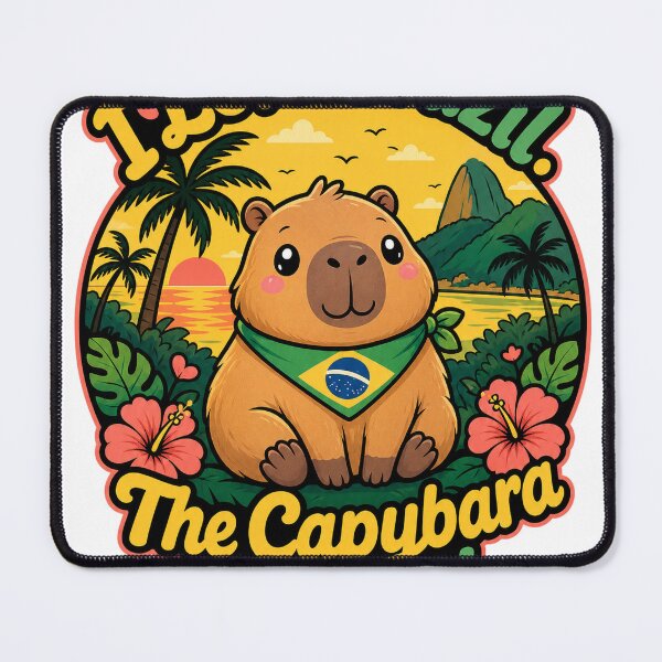 Item preview, Capybara Brazil Home Decor For Animal Lovers designed and sold by VisualArtsOasis.
