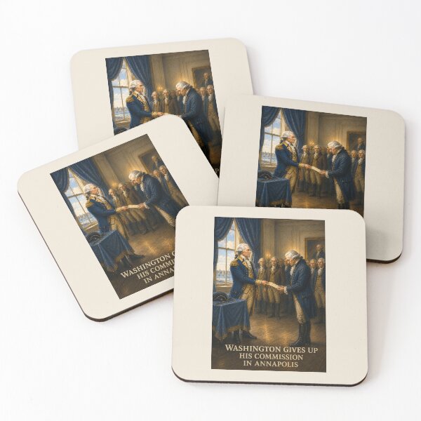 Item preview, Washington Gives Up His Commission in Annapolis – America 250 Historical Art designed and sold by Novel Works Studio.