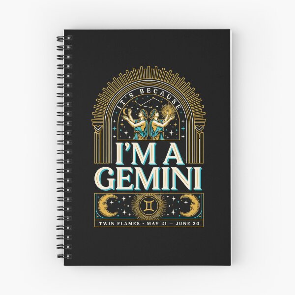 Item preview, It's Because I'm a Gemini Vintage Zodiac Sign Astrology designed and sold by Redgiant87x.