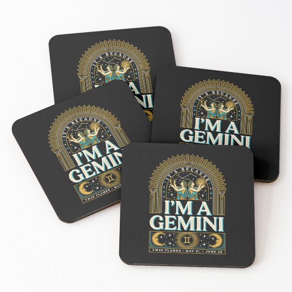 Item preview, It's Because I'm a Gemini Vintage Zodiac Sign Astrology designed and sold by Redgiant87x.