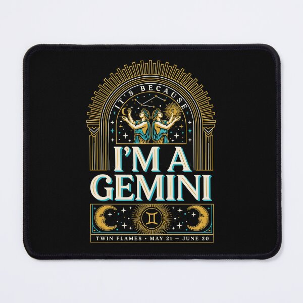 Item preview, It's Because I'm a Gemini Vintage Zodiac Sign Astrology designed and sold by Redgiant87x.
