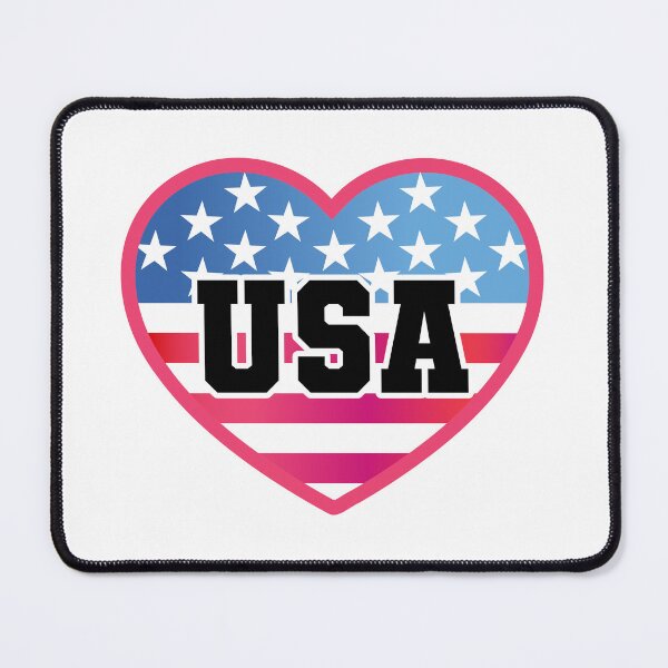 Item preview, USA Heart designed and sold by GlitterArtySVG.