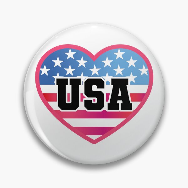 Item preview, USA Heart  designed and sold by GlitterArtySVG.