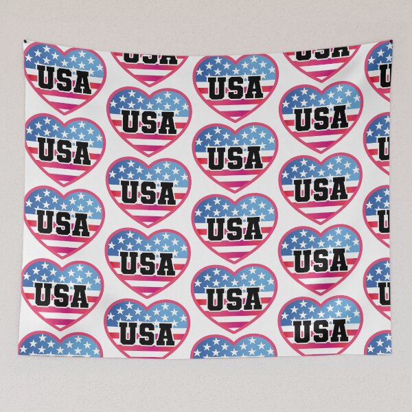Item preview, USA Heart  designed and sold by GlitterArtySVG.