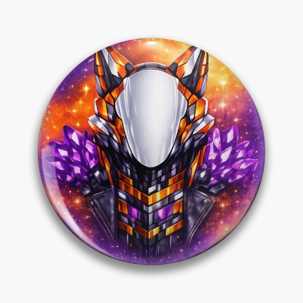 Item preview, Cyberpunk Fox Mask — Crystal Amethyst Watercolor Fantasy Art designed and sold by ArtoryWorks.