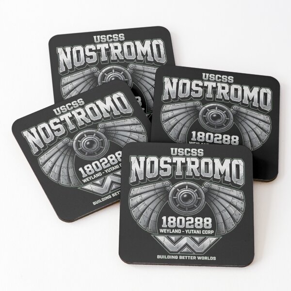 Item preview, Sci Fi Industrial Nostromo Logo Design designed and sold by TshirtsOnline-.