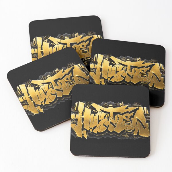 Item preview, Hustler Graffiti Black and Gold Edition designed and sold by vilvilart.