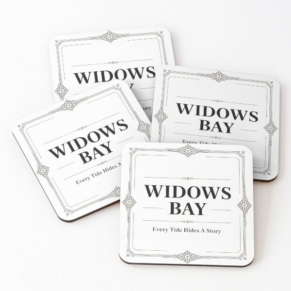Item preview, Widows Bay – Every Tide Hides A Story | Coastal Mystery Gothic Typography Design designed and sold by Vvmd.