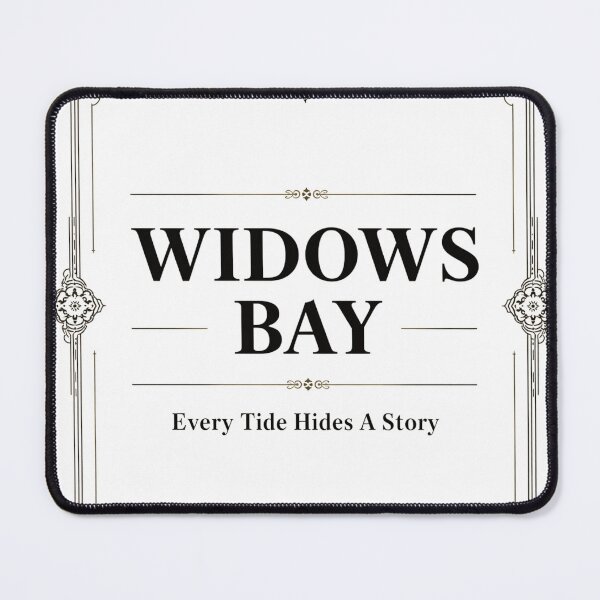 Item preview, Widows Bay – Every Tide Hides A Story | Coastal Mystery Gothic Typography Design designed and sold by Vvmd.