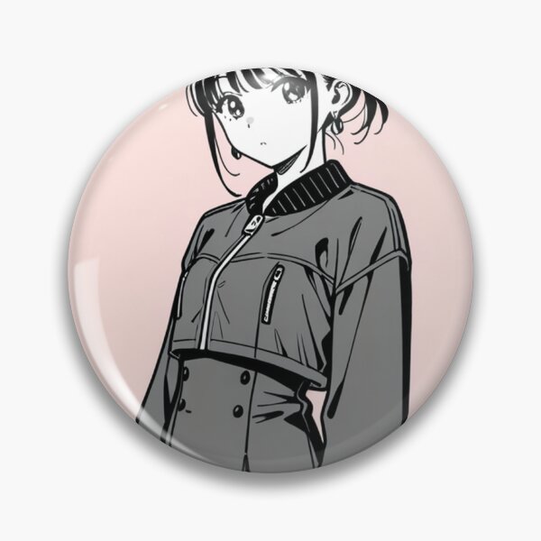 Item preview, Fashion - portrait woman grey bomber designed and sold by AnimeShin.