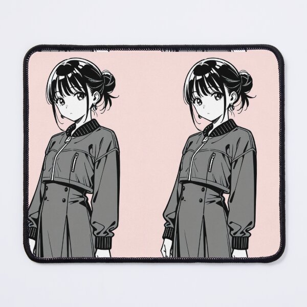 Item preview, Fashion - portrait woman grey bomber designed and sold by AnimeShin.