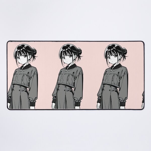 Item preview, Fashion - portrait woman grey bomber designed and sold by AnimeShin.