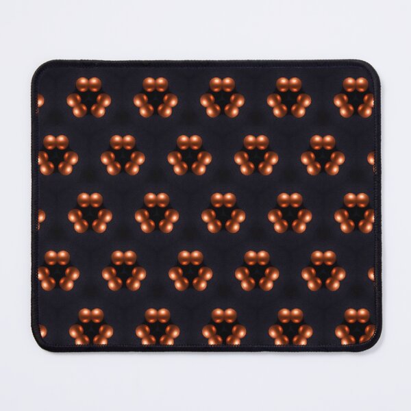 Item preview, Dark Gold Floral Pearls Seamless Pattern designed and sold by IntelliMindDesigns.