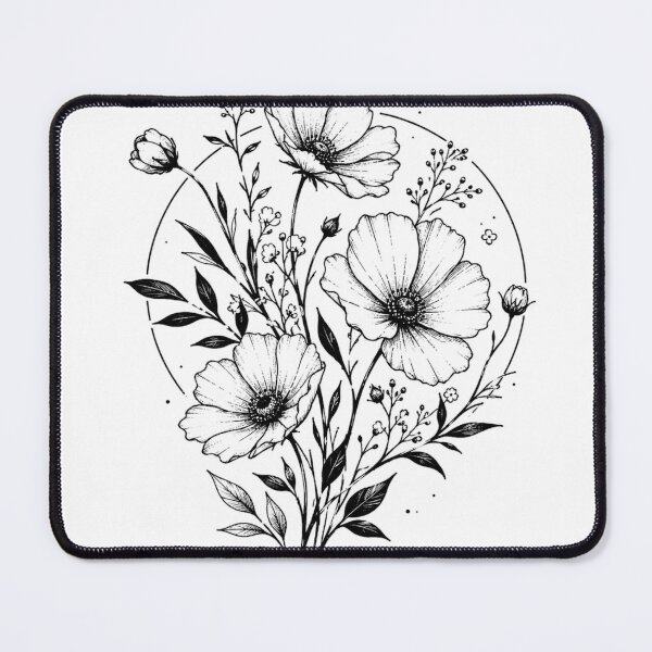 Item preview, Black flowers  designed and sold by Cherrydesign89.
