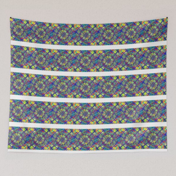 Item preview, Vivid Kaleidoscopic Tangle designed and sold by RandomWalker.