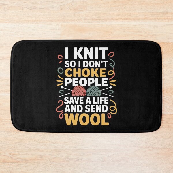 Item preview, I knit so i don't choke people save a life and send wool designed and sold by jkrphoto.