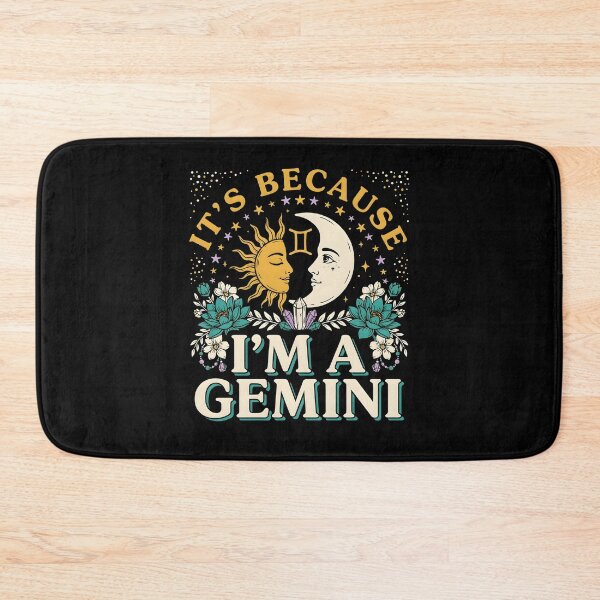Item preview, It's Because I'm a Gemini Funny Star Sign Astrology Quote designed and sold by Redgiant87x.