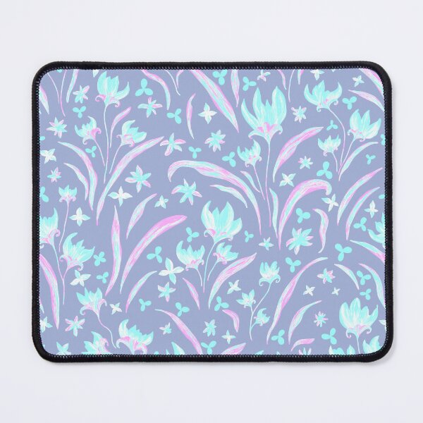 Item preview, Gentle Pastel Periwinkle Floral Garden Pattern designed and sold by AneissPiaf.