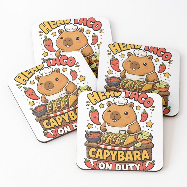 Item preview, Capybara Taco Chef Funny Animal Lovers Novelty designed and sold by VisualArtsOasis.