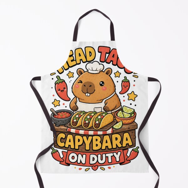 Item preview, Capybara Taco Chef Funny Animal Lovers Novelty designed and sold by VisualArtsOasis.
