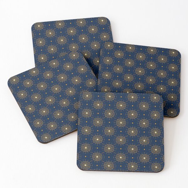 Item preview, Golden Mandala Pattern on Navy Blue designed and sold by GuffyGlowVault.