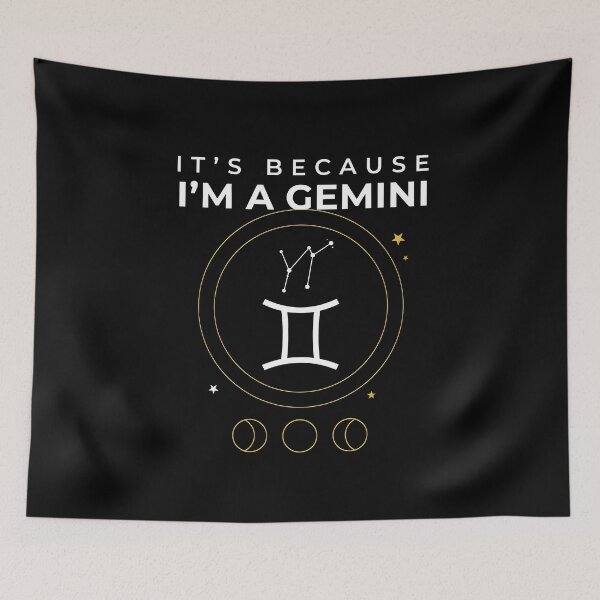 Item preview, It's Because I'm a Gemini Boho Astrology for Zodiac Sign Fans designed and sold by Redgiant87x.
