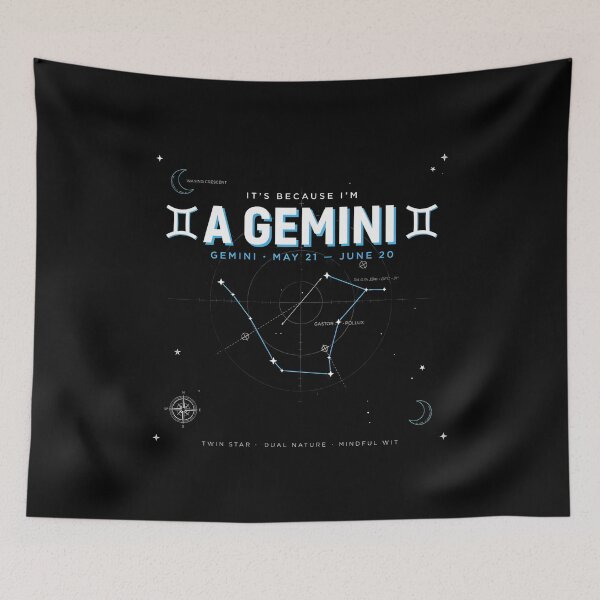 Item preview, It's Because I'm a Gemini Mystical Horoscope and Astrology designed and sold by Redgiant87x.