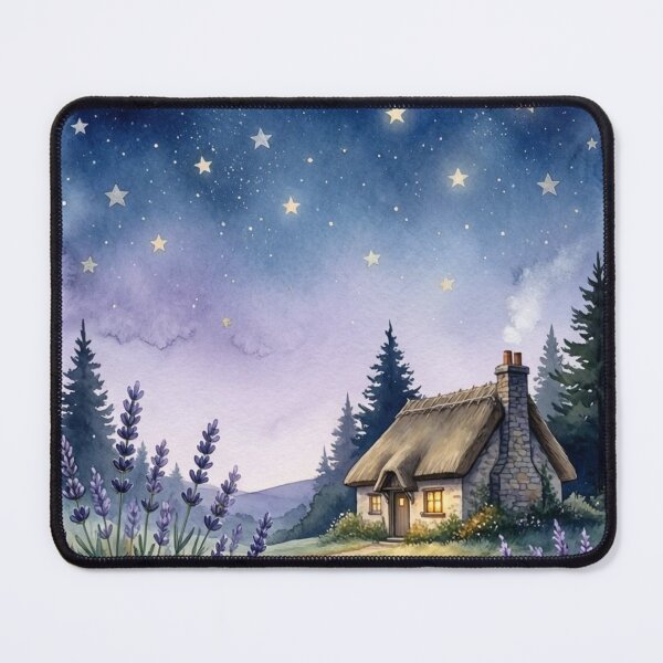 Item preview, Starry Cabin at Night designed and sold by digital.stickerperso.com.