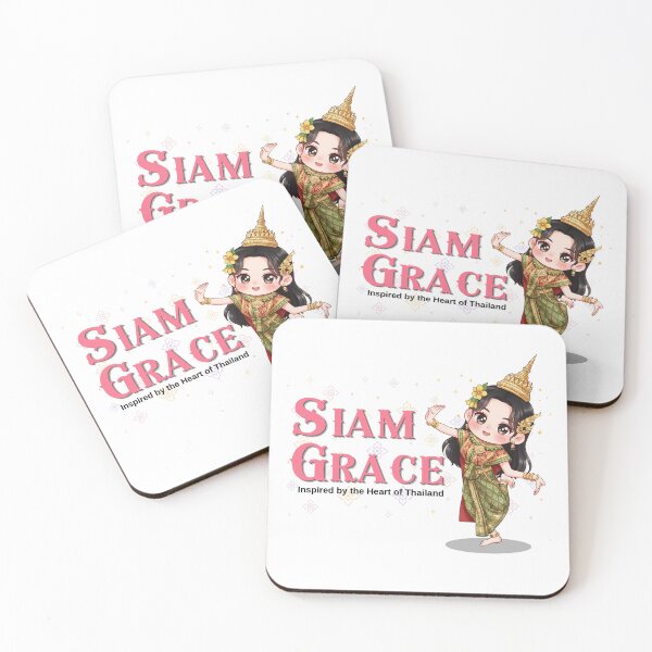 Item preview, Siam Grace | Traditional Thai Dancer | Cute Thailand Culture Kawaii Illustration designed and sold by Beeform.