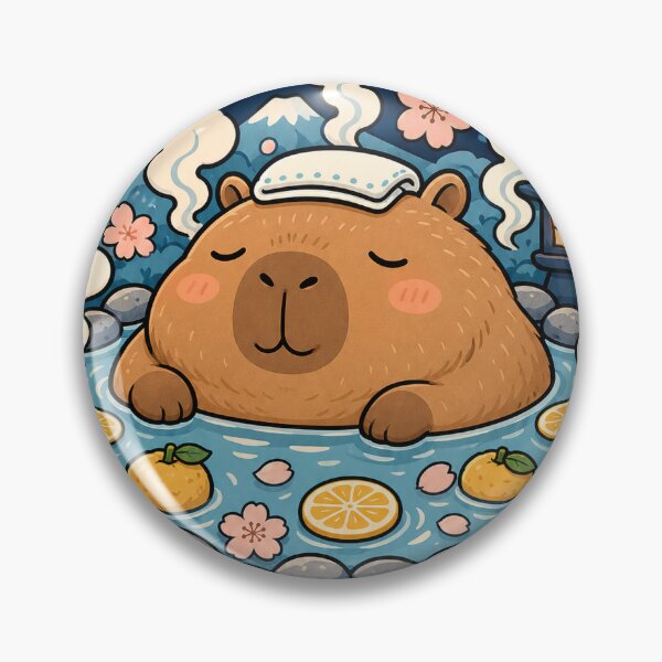 Item preview, Capybara Onsen Relaxation Lover Japanese Culture designed and sold by VisualArtsOasis.
