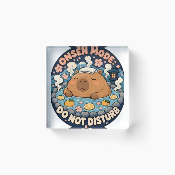 Item preview, Capybara Onsen Relaxation Lover Japanese Culture designed and sold by VisualArtsOasis.