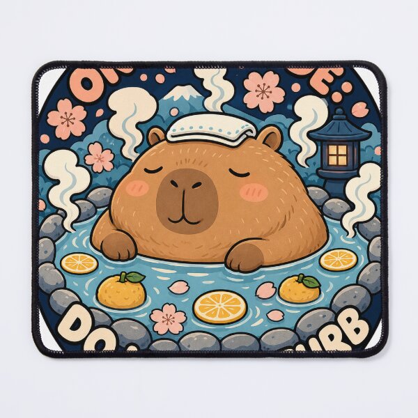 Item preview, Capybara Onsen Relaxation Lover Japanese Culture designed and sold by VisualArtsOasis.