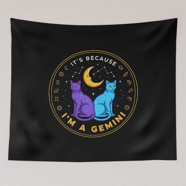Item preview, It's Because I'm a Gemini Funny Zodiac Sign Gift for Astrology Fans designed and sold by Redgiant87x.