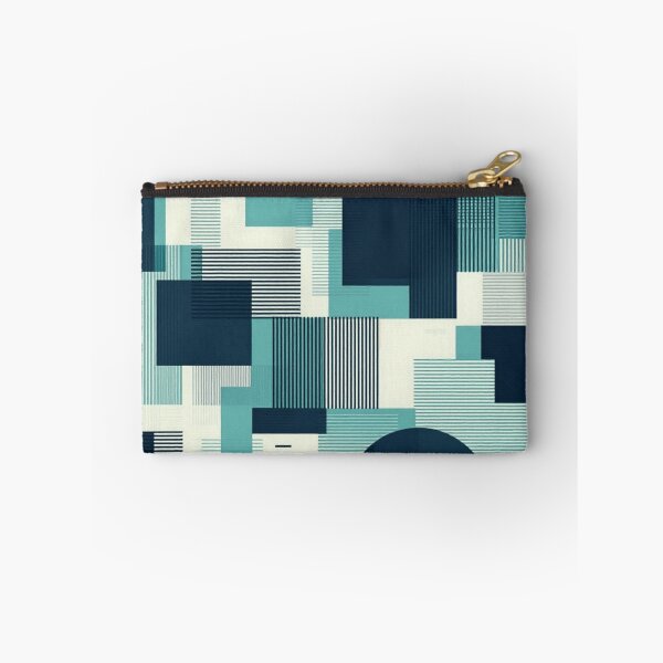 Item preview, Teal Geometric Block Collage designed and sold by RandomWalker.