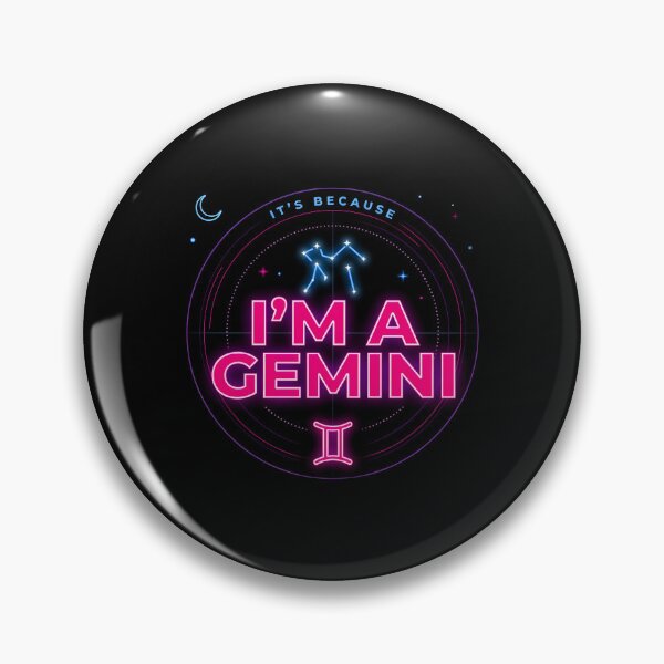 Item preview, It's Because I'm a Gemini Modern Astrology and Horoscope designed and sold by Redgiant87x.