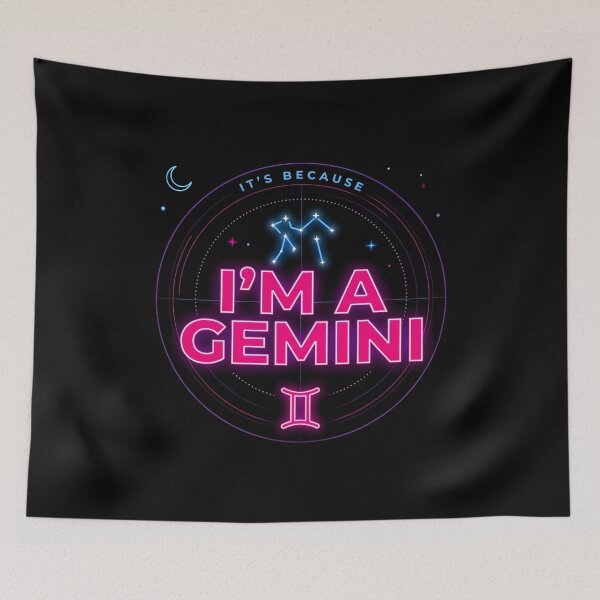 Item preview, It's Because I'm a Gemini Modern Astrology and Horoscope designed and sold by Redgiant87x.
