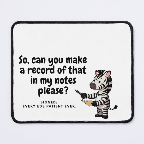 Item preview, EDS funny zebra notes design designed and sold by ZebraDazzleDesigns.
