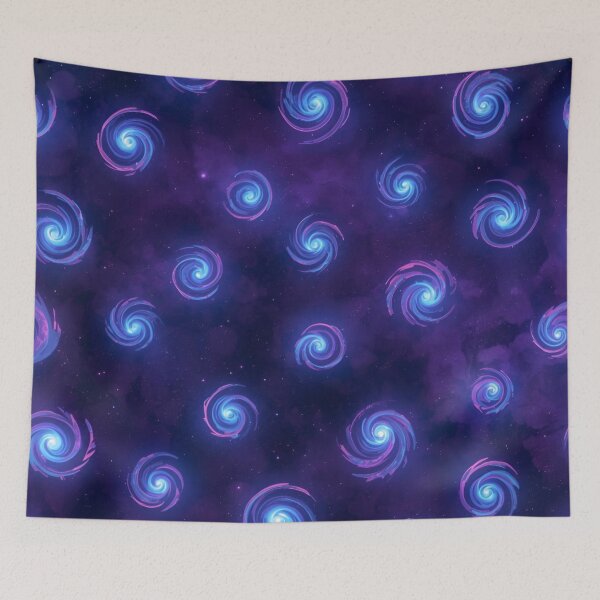 Item preview, Cosmic Galaxy Swirl Pattern – Purple Blue Nebula designed and sold by GuffyGlowVault.