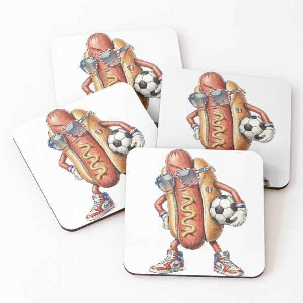 Item preview, Hot Dog Soccer Player  designed and sold by Roy & Tiffany.