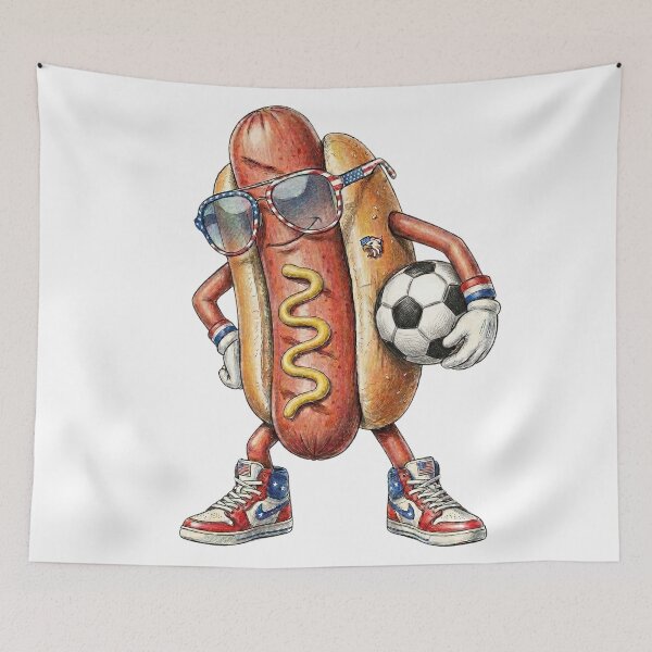 Item preview, Hot Dog Soccer Player  designed and sold by Roy & Tiffany.