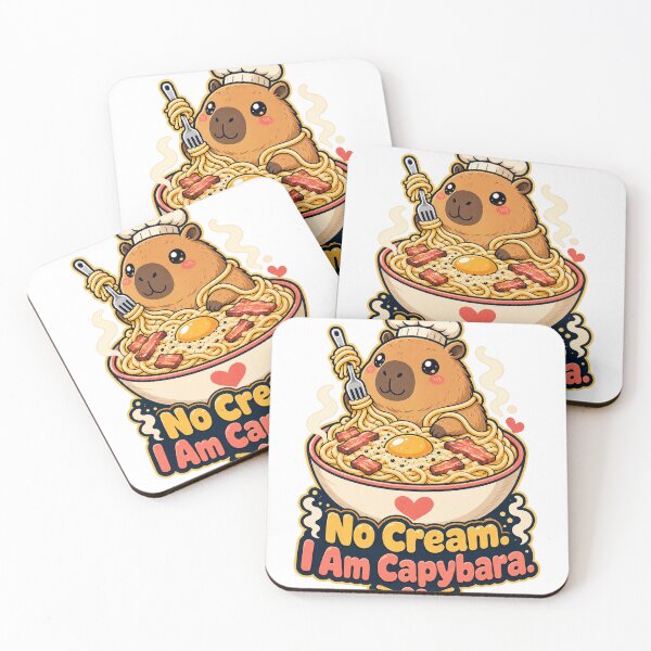Item preview, Capybara Carbonara Lover Italian Food Enthusiast designed and sold by VisualArtsOasis.