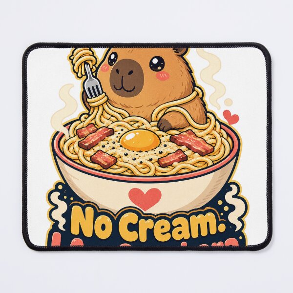 Item preview, Capybara Carbonara Lover Italian Food Enthusiast designed and sold by VisualArtsOasis.