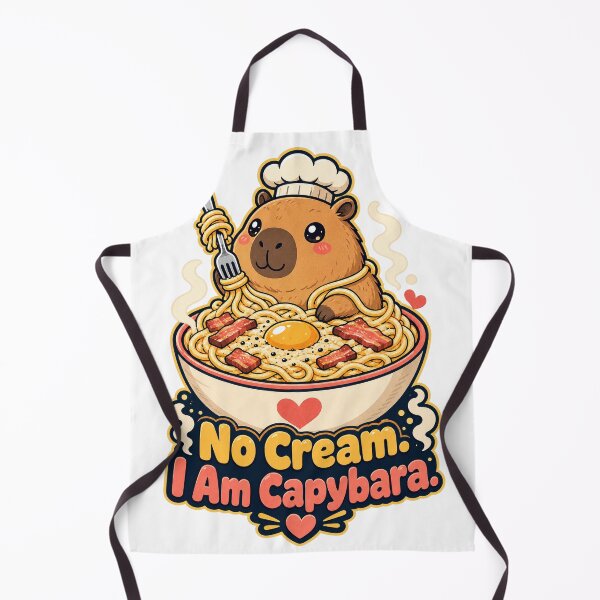 Item preview, Capybara Carbonara Lover Italian Food Enthusiast designed and sold by VisualArtsOasis.