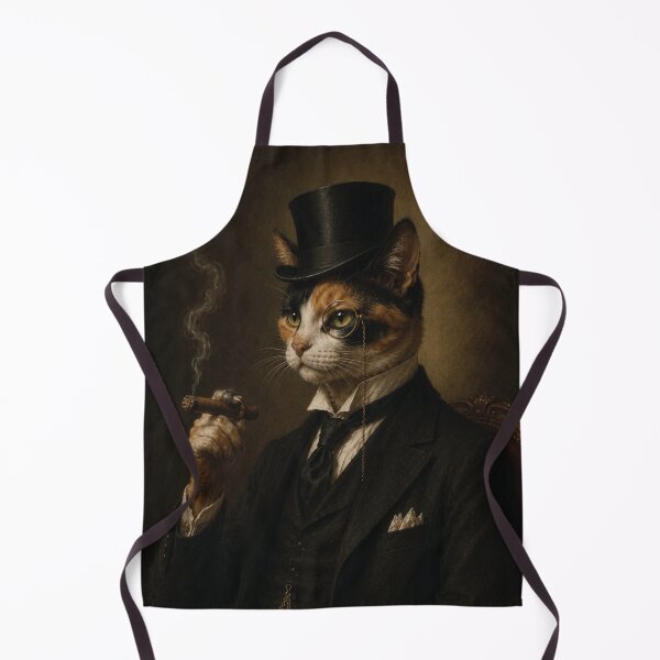 Item preview, Calico Cat with Top Hat and Suit, Smoking Cigar designed and sold by StickieBuddies.