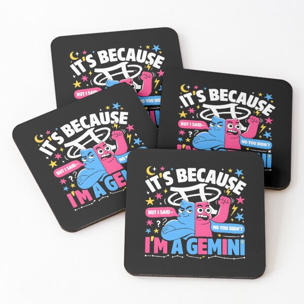 Item preview, It's Because I'm a Gemini Zodiac Sign Humor for Horoscope Enthusiasts designed and sold by Redgiant87x.