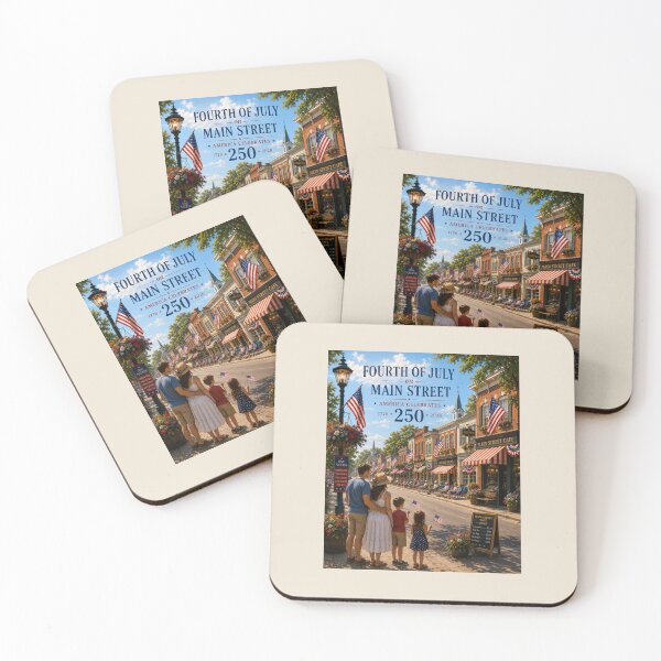 Item preview, Fourth of July on Main Street — America Celebrates 250 designed and sold by Novel Works Studio.