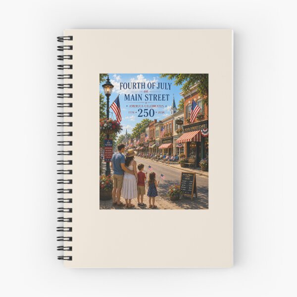 Item preview, Fourth of July on Main Street — America Celebrates 250 designed and sold by Novel Works Studio.