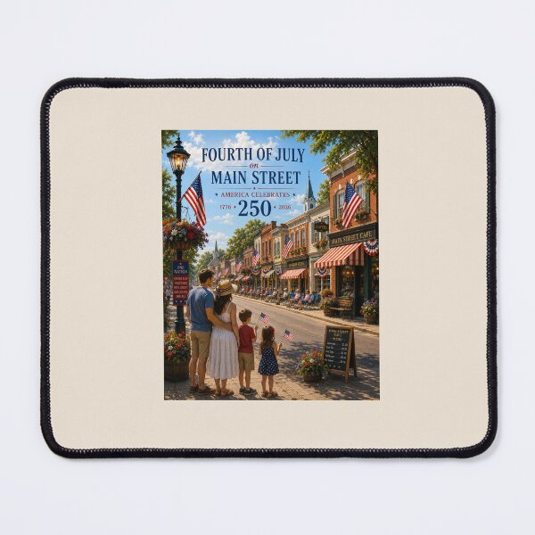 Item preview, Fourth of July on Main Street — America Celebrates 250 designed and sold by Novel Works Studio.