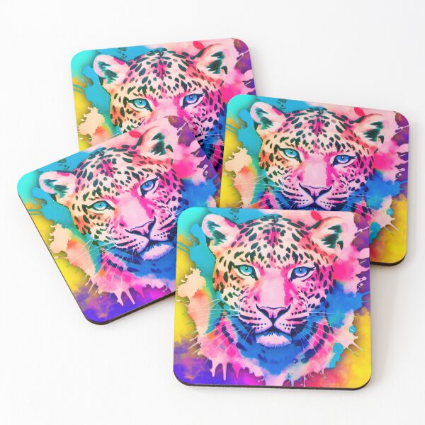 Item preview, Colorful Leopard Art | Vibrant Splatter Animal Portrait designed and sold by bewitchedcuties.