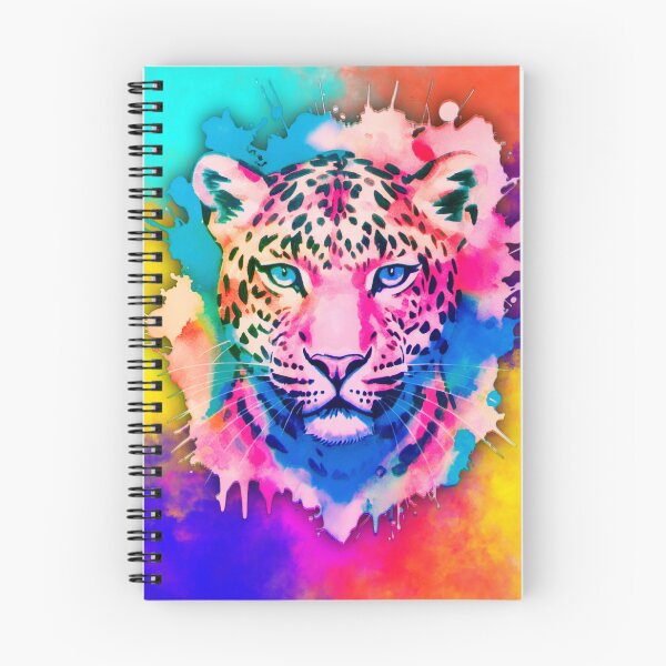 Item preview, Colorful Leopard Art | Vibrant Splatter Animal Portrait designed and sold by bewitchedcuties.